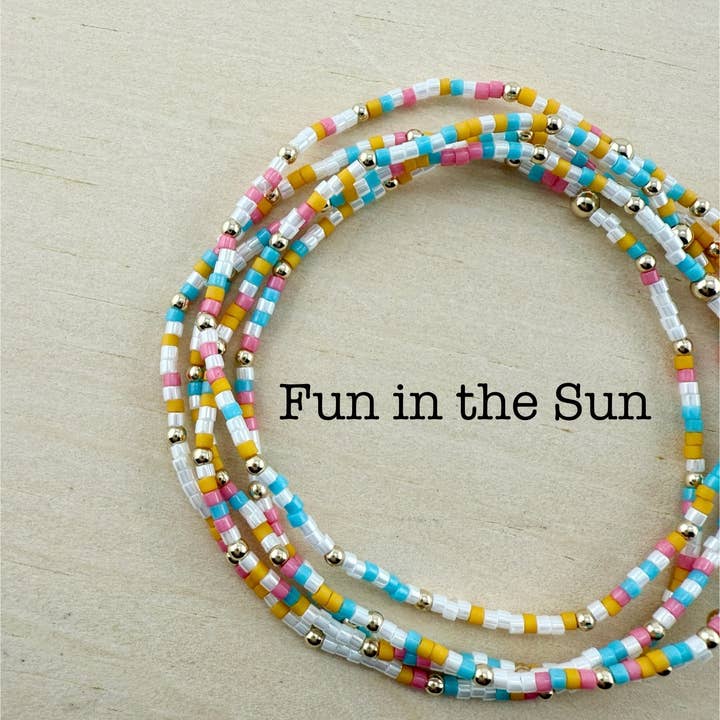 Back Bay Bead Company - Wholesale Beaded Bracelet - Stretchy Seed Bead Bracelets Gold Fill Gifts for Her Jewelry25