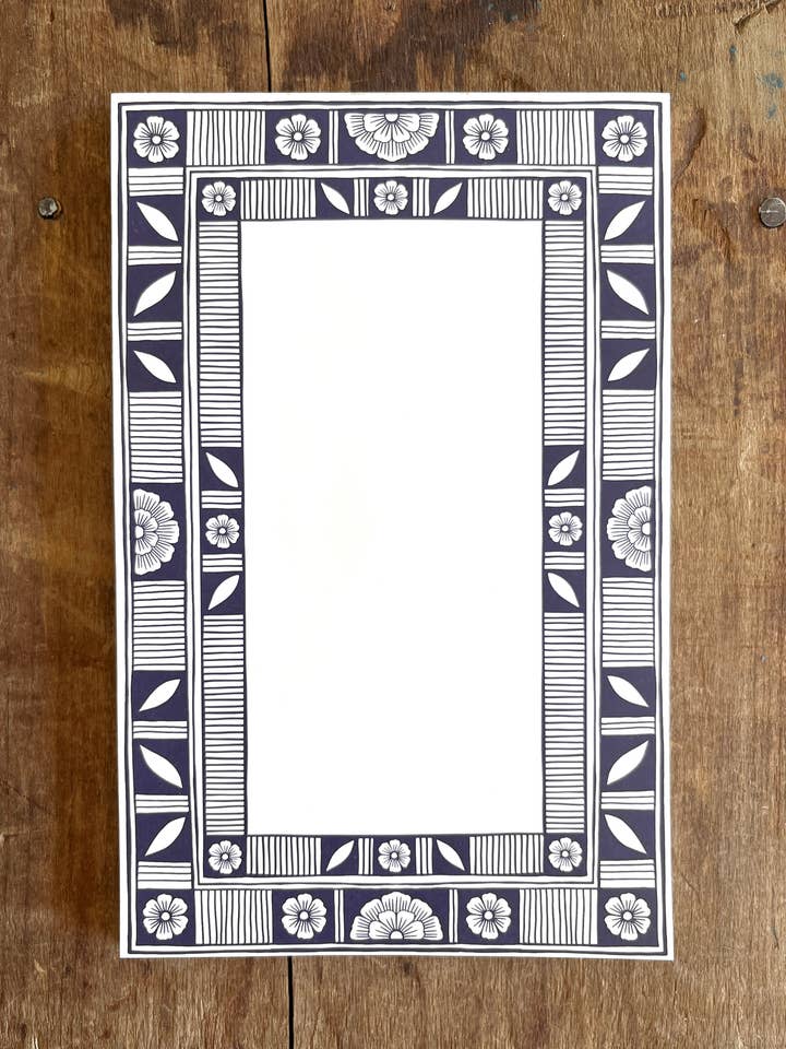 Notizblock mit blauem Keramikmotiv für den Großhandel von Katharine Watson