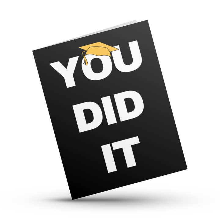 You Did It Graduation Card (bold) for wholesale by Hustle & Hope