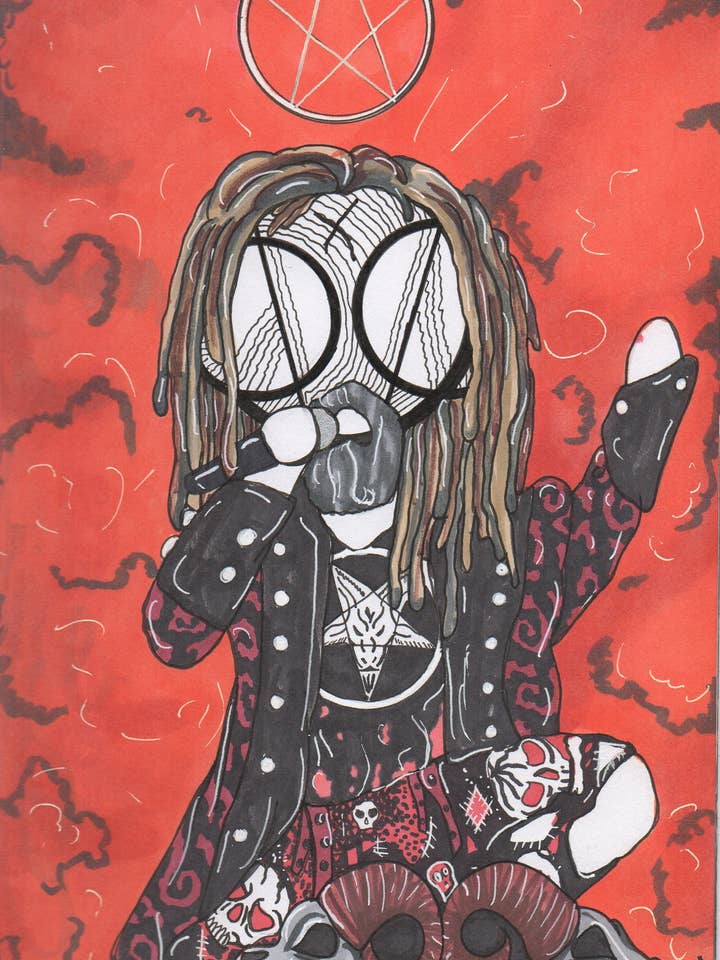 Rob Zombie Art Print for wholesale by Harth Creations