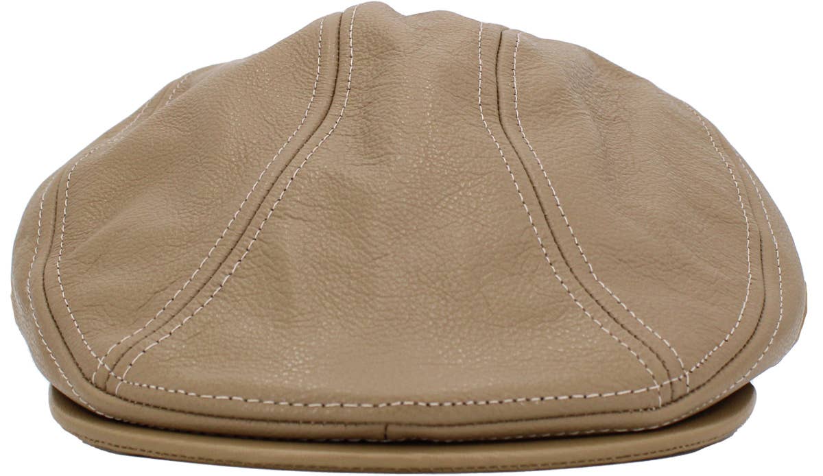 KBETHOS – wholesale News boy/school boy hat – Men's – 100% Leather Ascot - Made in USA | KBETHOS14