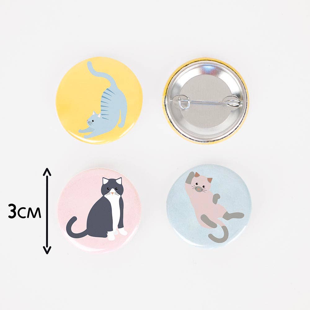 My Little Day - Wholesale Lapel Pin/Button - 12 cat badges0