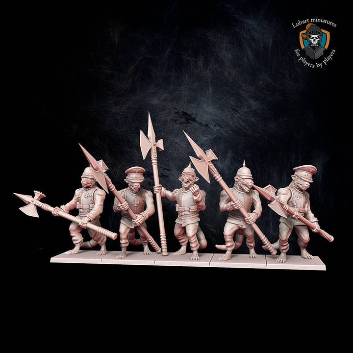Forg3d - Wholesale Decorative Figurine - Hallebardier Rats2