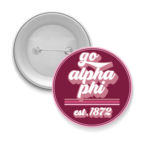 Sarahndipity Shop - Wholesale Lapel Pin/Button - Sorority Button - Go Design9