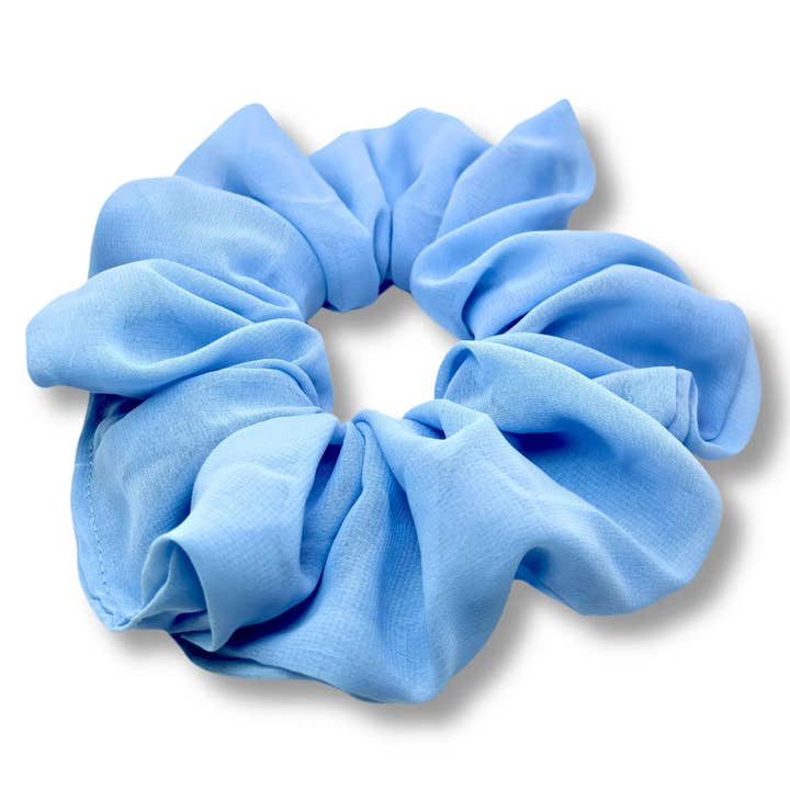 Ljusblå Organza Scrunchie för wholesale av Enchanted Scrunch