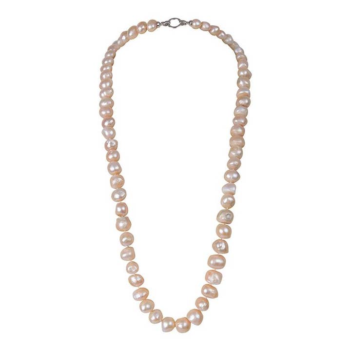 103-02 | LYSERØD BAM BAM HALSKÆDE 34" for engroshandel hos Girl With A Pearl