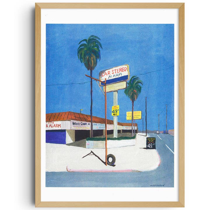 A3 poster - Nao Tatsumi - Los Angeles, California for wholesale by KIBLIND Atelier