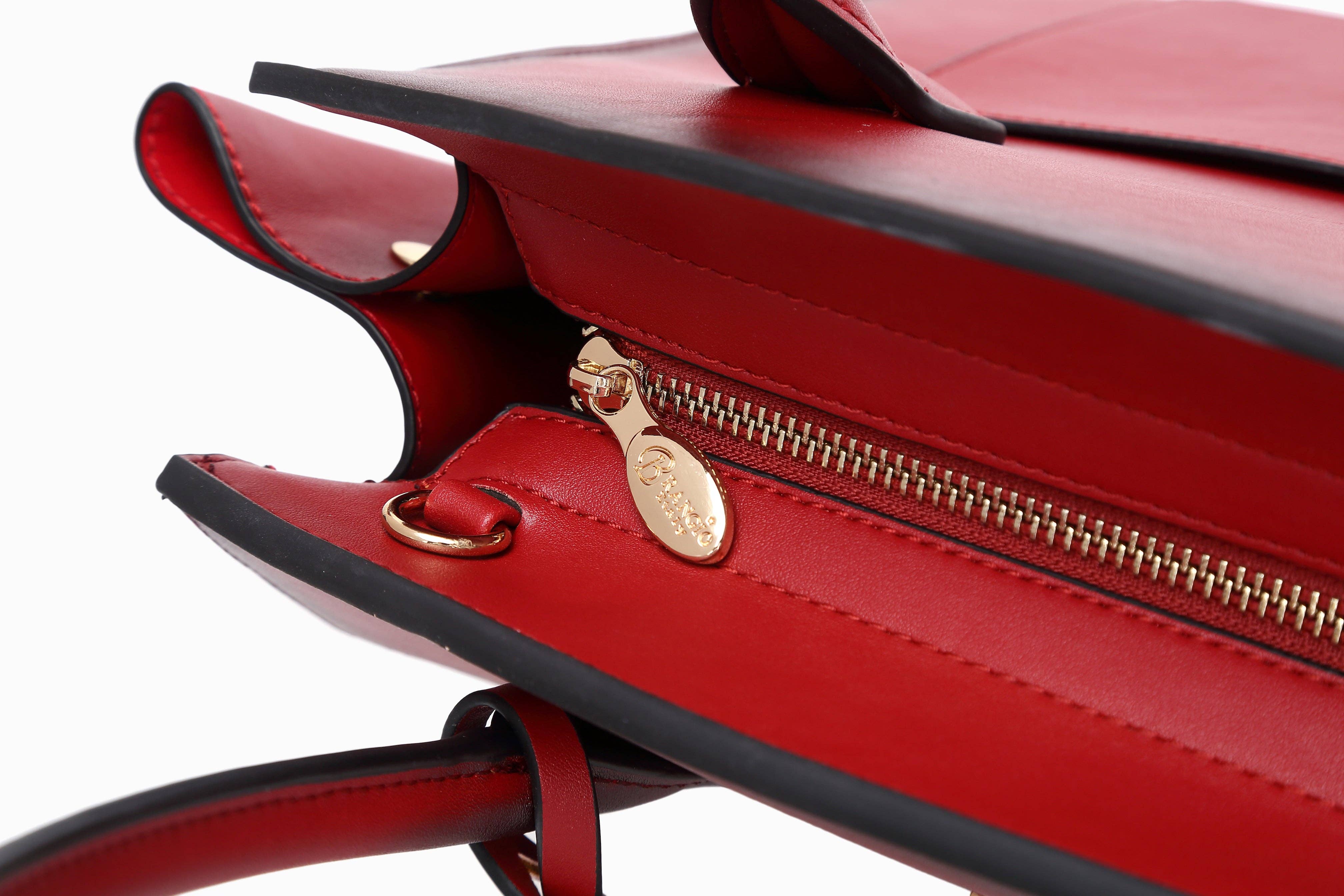 Brangio (Italy) Company Inc. - Wholesale Tote Bag - Women's - Brangio Italy Classic Camel Ostrich-Textured Tote Bag4