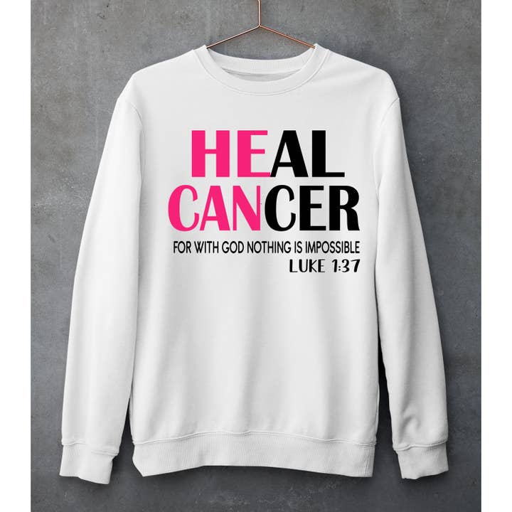 LA Shirt Company - Wholesale Graphic Sweatshirt - Women's - Heal Cancer - Hoodie & Sweatshirt7