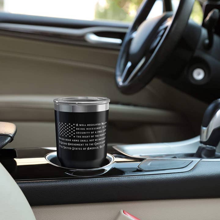 Old Southern Brass – wholesale Isolerade dryckesvaror – 2: a ändringen amerikanska flaggan - rostfritt stål Tumbler3