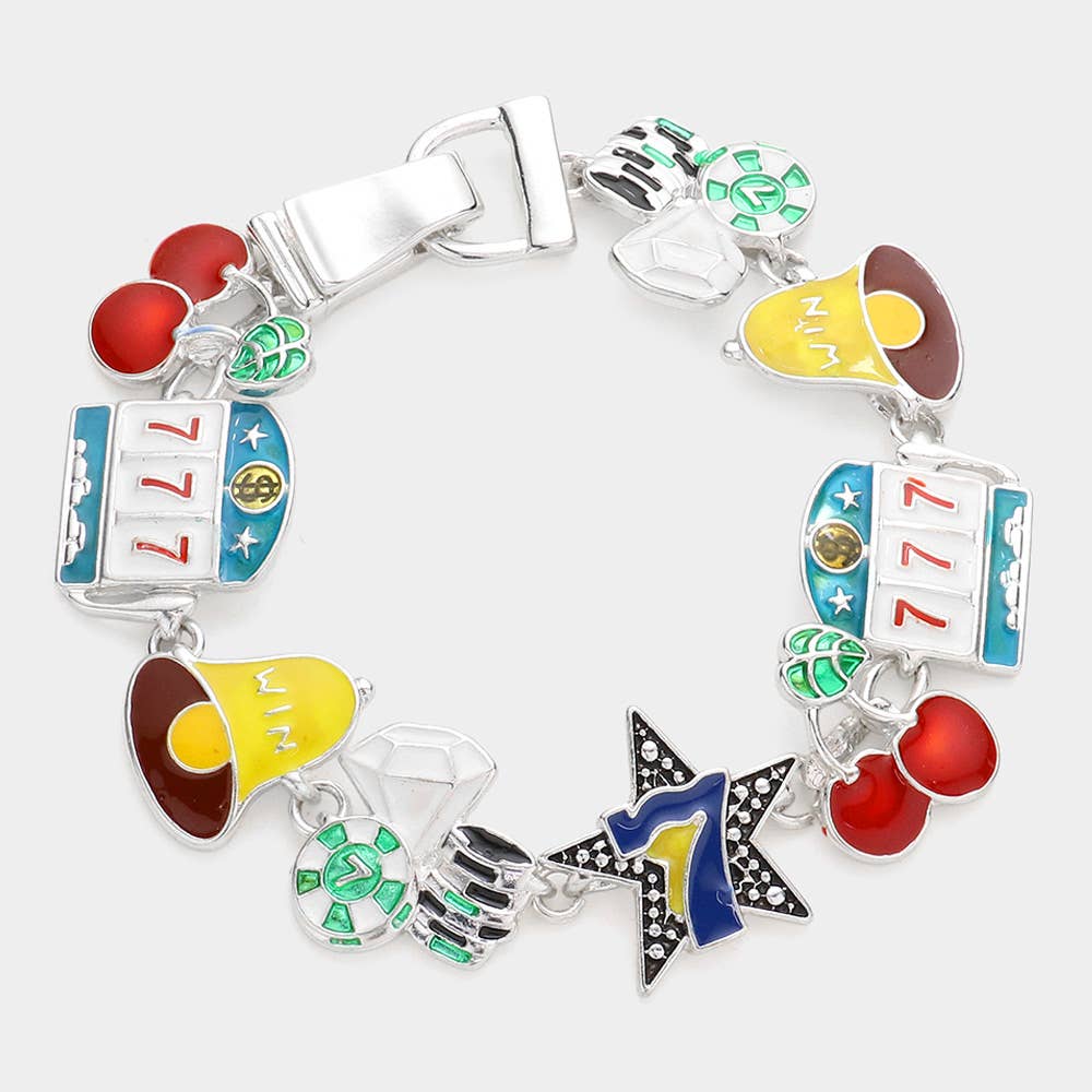 Sensibling Corp. - Wholesale Charm/Dangle Bracelet - Casino Theme Magnetic Bracelet
0