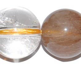 Boule de quartz multicolore à rutile pour la vente par Dmineral