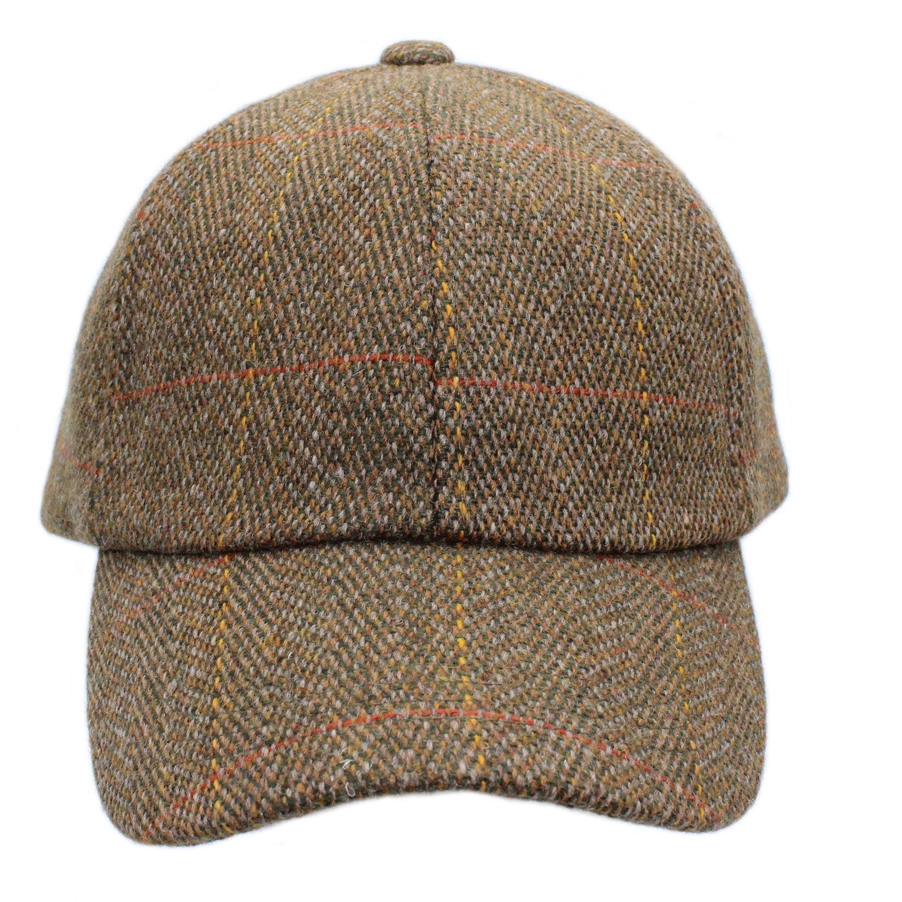 Heather Hats & Accessories - Wholesale Baseball Cap - Unisex - Callow Derby Tweed Baseball Cap ZH2861