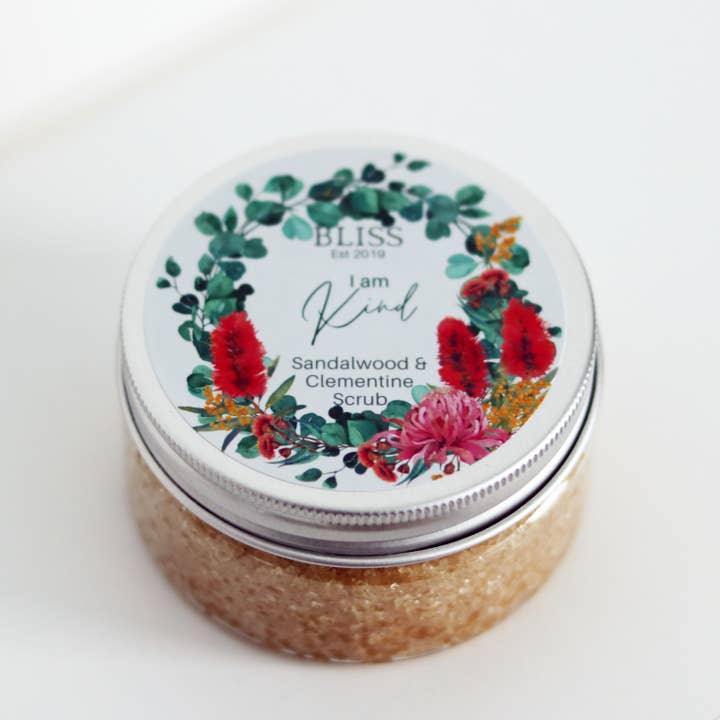 BLISS by Waddell & Co - Wholesale Body Scrub/Exfoliant - Sandalwood & Clementine Sugar Scrub - I am Kind1