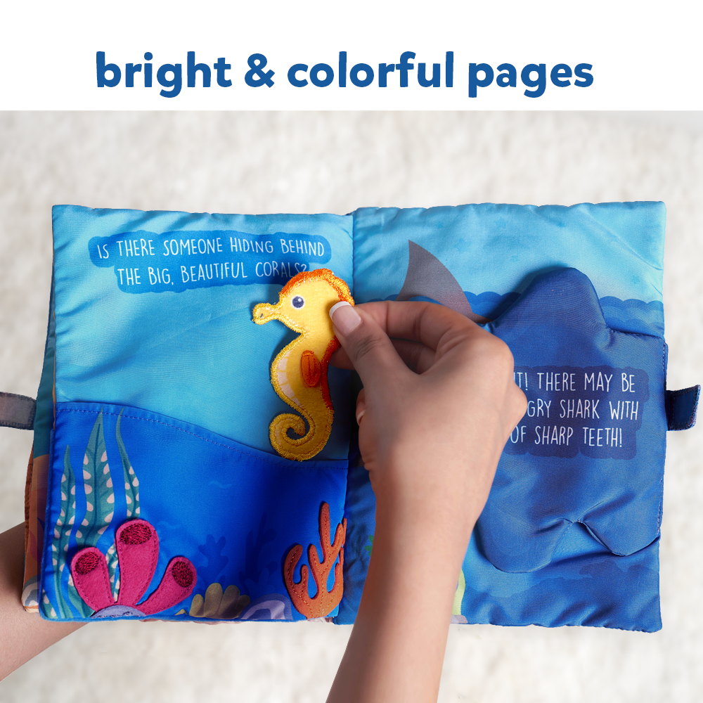Skillmatics - Wholesale Baby & Toddler Book (0-2) - Peek-A-Boo Underwater Animal Book Soft Cloth Book for Babies1