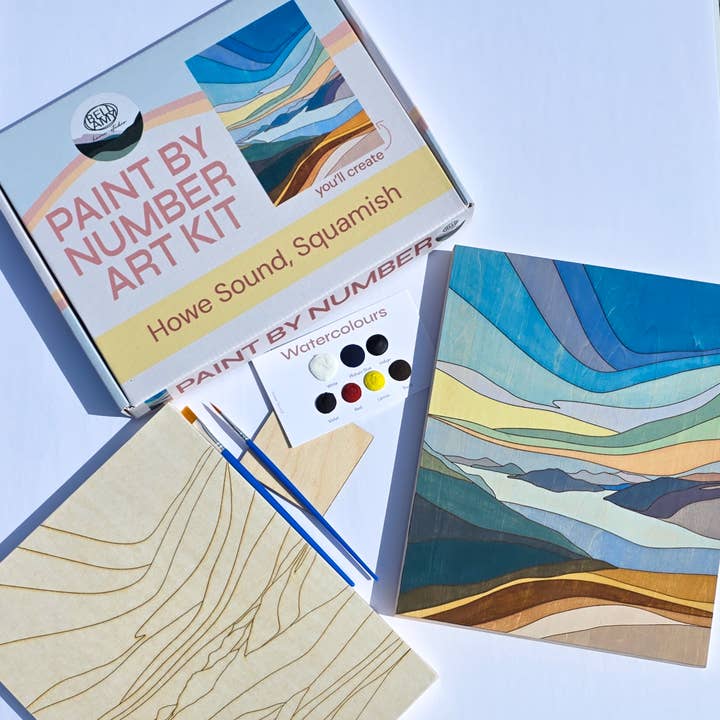 Bellamy Home Studio - Wholesale DIY Craft Kit - Paint By Number Art Kit - Howe Sound, Squamish