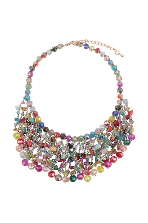 MYS Wholesale Inc - Wholesale Bib Necklace - Glass Beads Statement Bib Necklace2