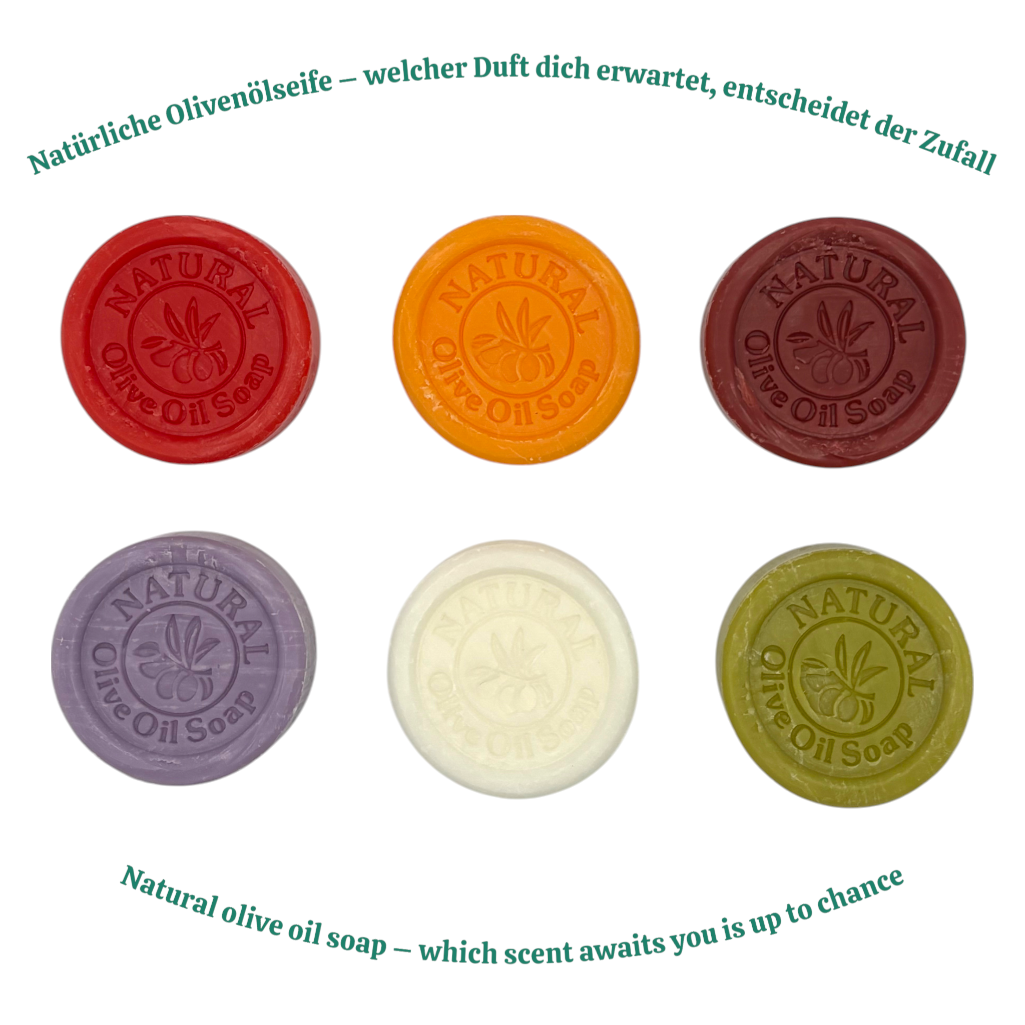 cotonIQ - Wholesale Bar Soap - Natural olive oil soap in decorative tin - Set of 6 - Mandala - Scent mix1