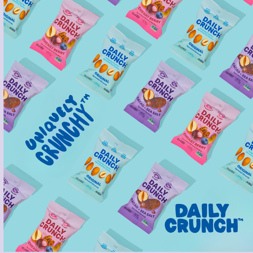 Daily Crunch - Vente Noix - Amandes germées au cacao et sel de mer, portion individuelle de 42,5 g3