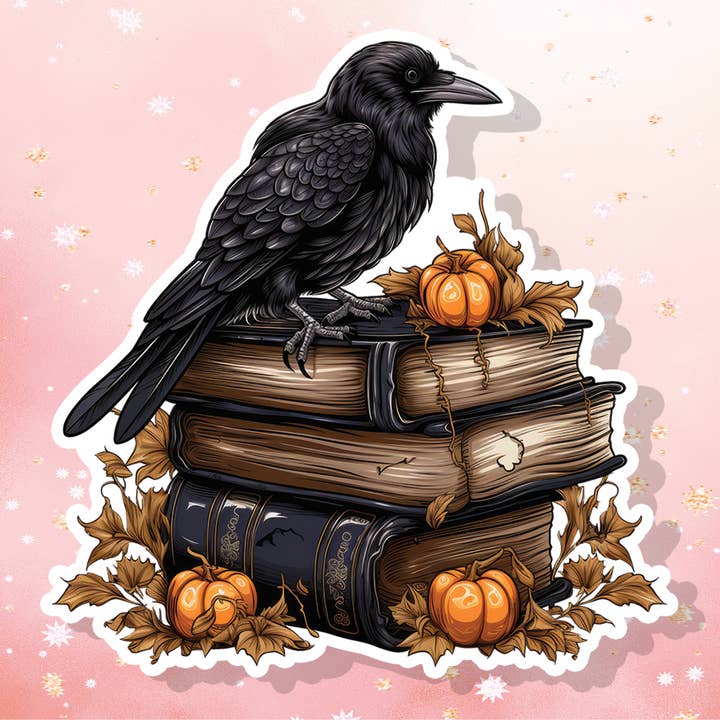 Livros Góticos de Corvos Autocolantes de Vinil Trabalho de Sombra por atacado de London Luxury Candles