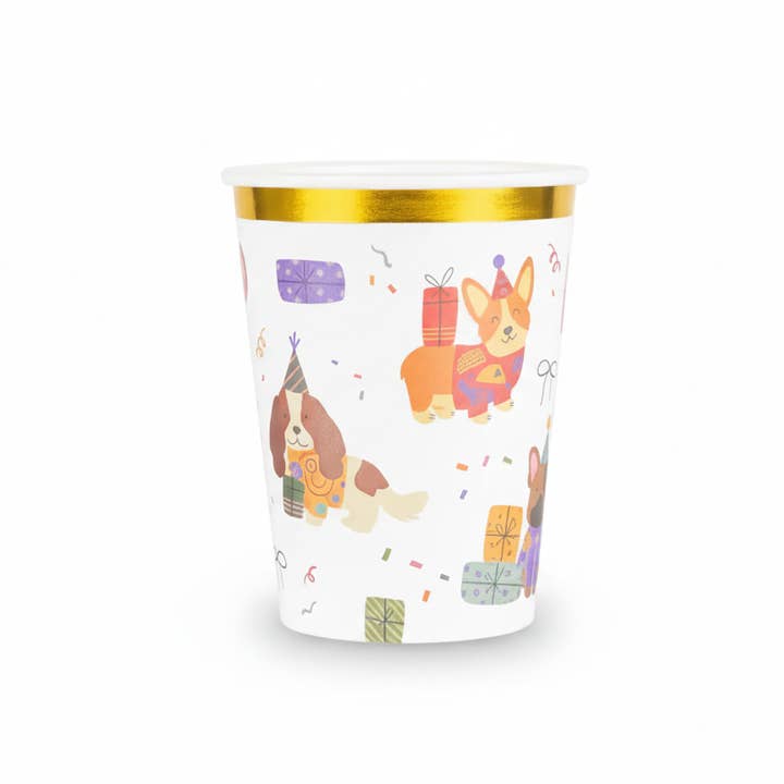Gobelets en papier Coquette pour chiens 9oz (paquet de 8) pour la vente par Cherrysh Party - the new name for Pooka Party