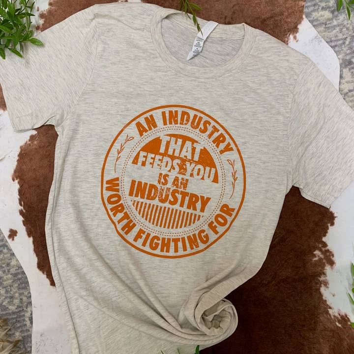 Women's Graphic T-Shirt - Industry Worth Fighting For for wholesale by The Glittered Pig