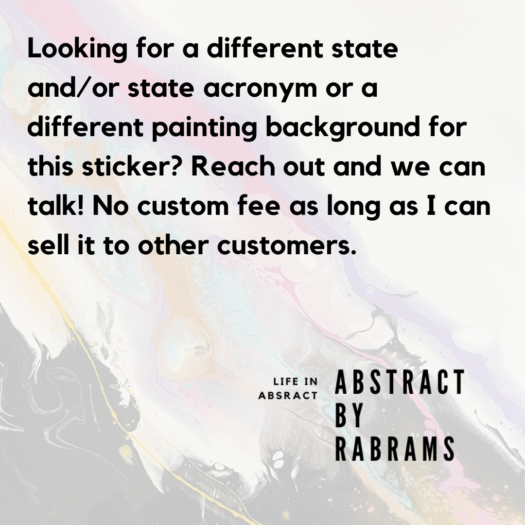 AbstractbyRabrams - Wholesale Sticker - LGBTQ Minnesota State Sticker - Trans Pride Progress Pride6