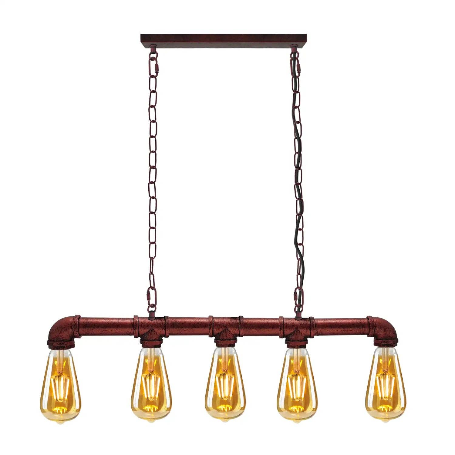 Ledsone - Vendita all'ingrosso Lampadario/lampada a sospensione - Luci da soffitto steampunk a tubi d'acqua industriali vintage ~23681
