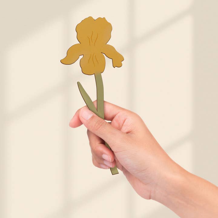 P. Graham Dunn - Wholesale Artificial Flowers - Iris Wooden Flower