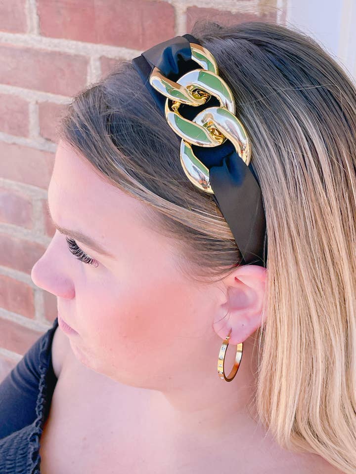 Fascia per capelli con maglia barbazzale incatenata per la vendita all'ingrosso da parte di AMD COLLECTIVE