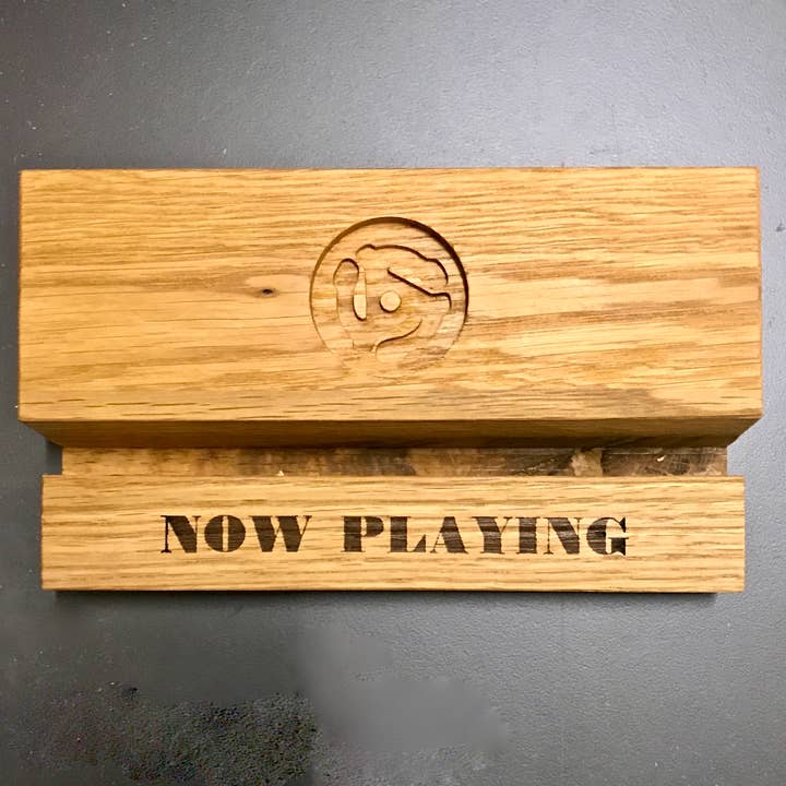 ”Groove Deluxe” Ek Record Displayhållare för wholesale av musicboxdesigns