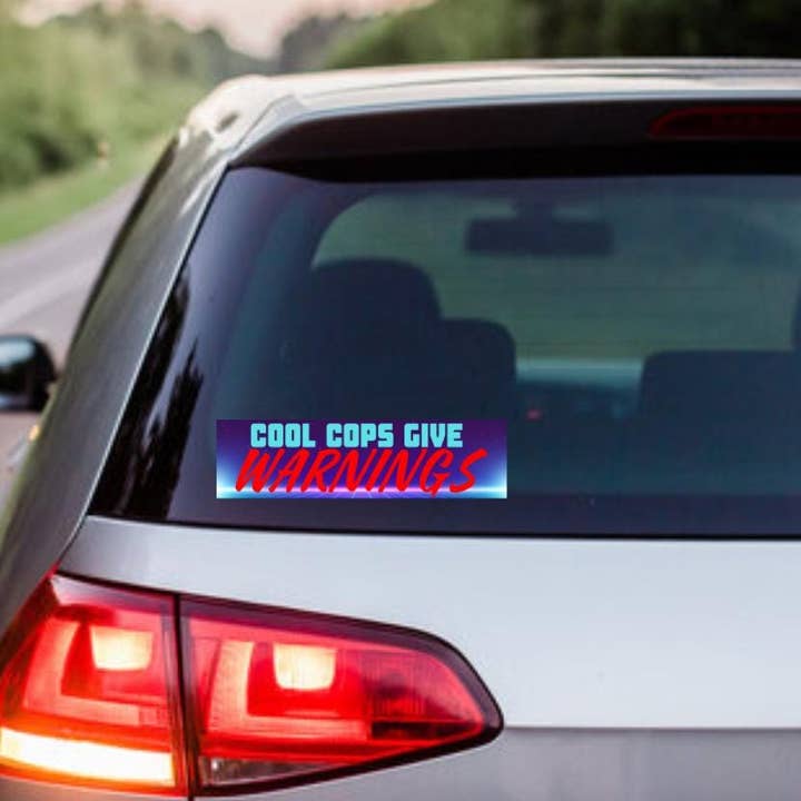 Frog Mustard Stickers - Wholesale Sticker - Cool Cops Give Warnings