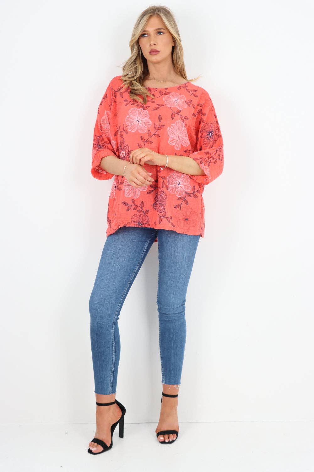 Miss Bold – Engroshandel Tunika - Dame – Italiensk bomuldsoverdel med blomsterprint5