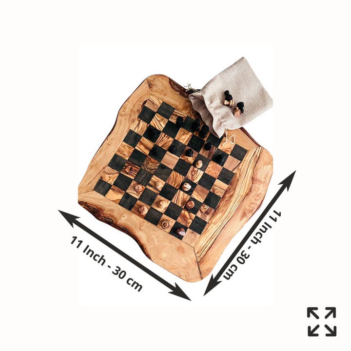 Bearthy - Wholesale Board Game - Olive Wood Handmade Large Unique Chess Board Gift2