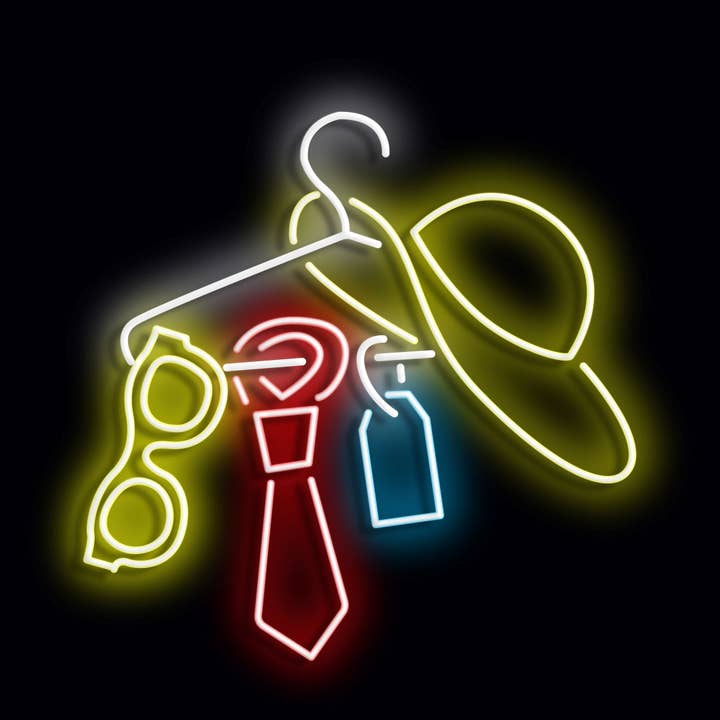 Mad About Neon – wholesale Neonskylt – LED Neonskylt KLÄDHÄNGARE med fjärrkontroll