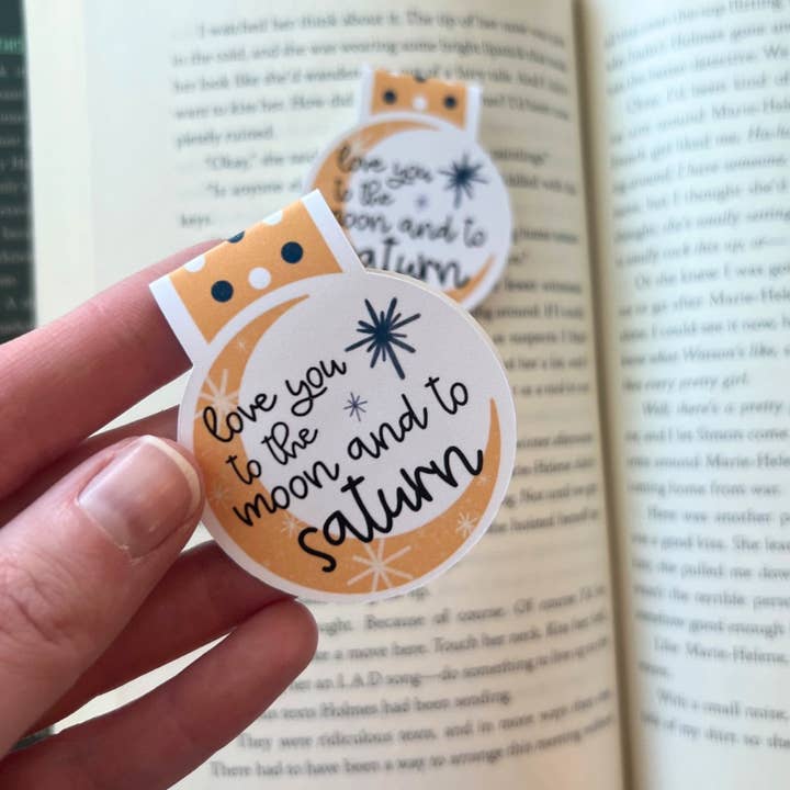Mav & Molly Designs - Wholesale Bookmark - Love You To The Moon Magnetic Bookmark2
