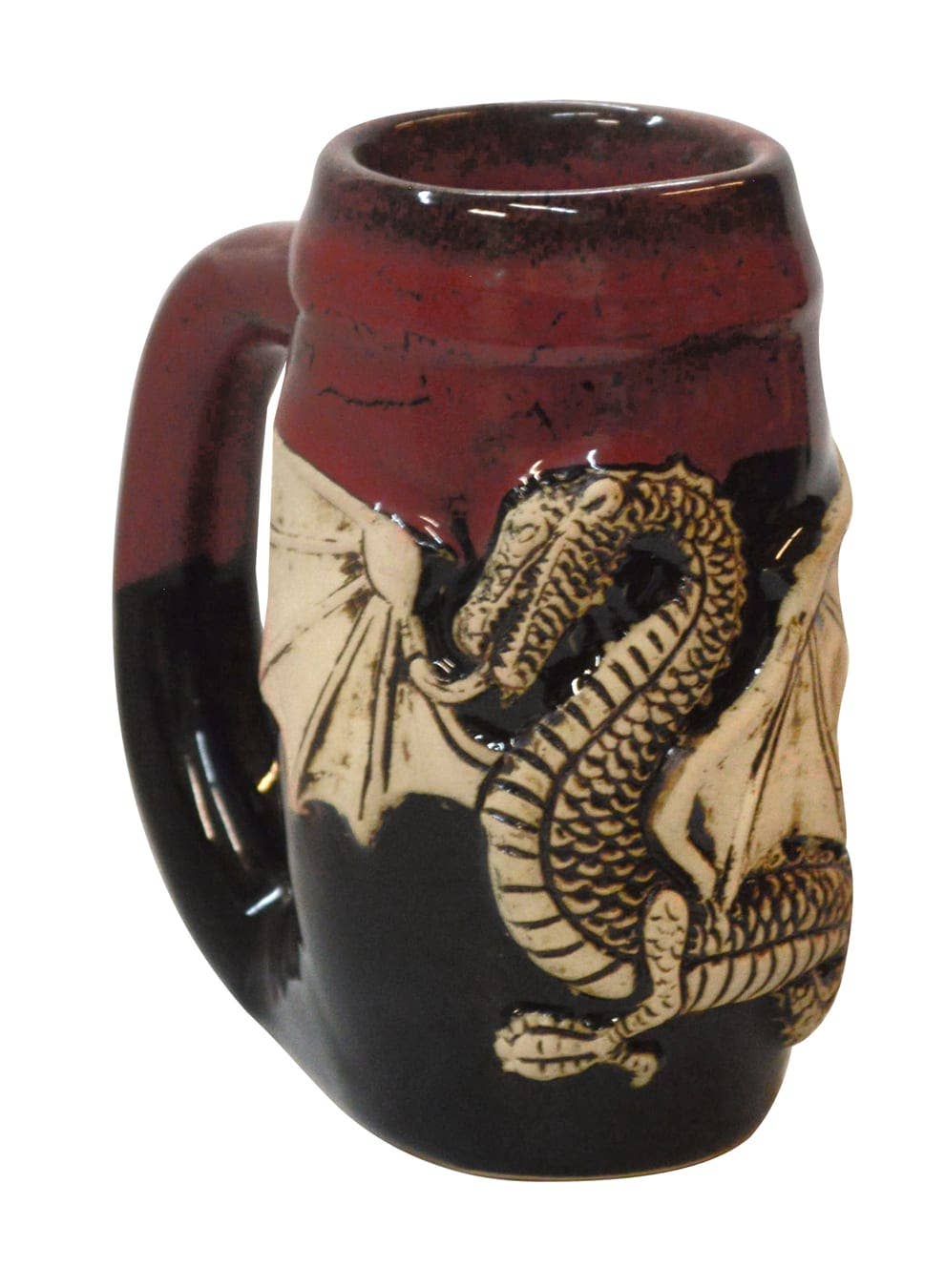 Always Azul Pottery - Vente Verre/chope à bière - Mini Stein Dragon Américain (fabriqué sur commande)0