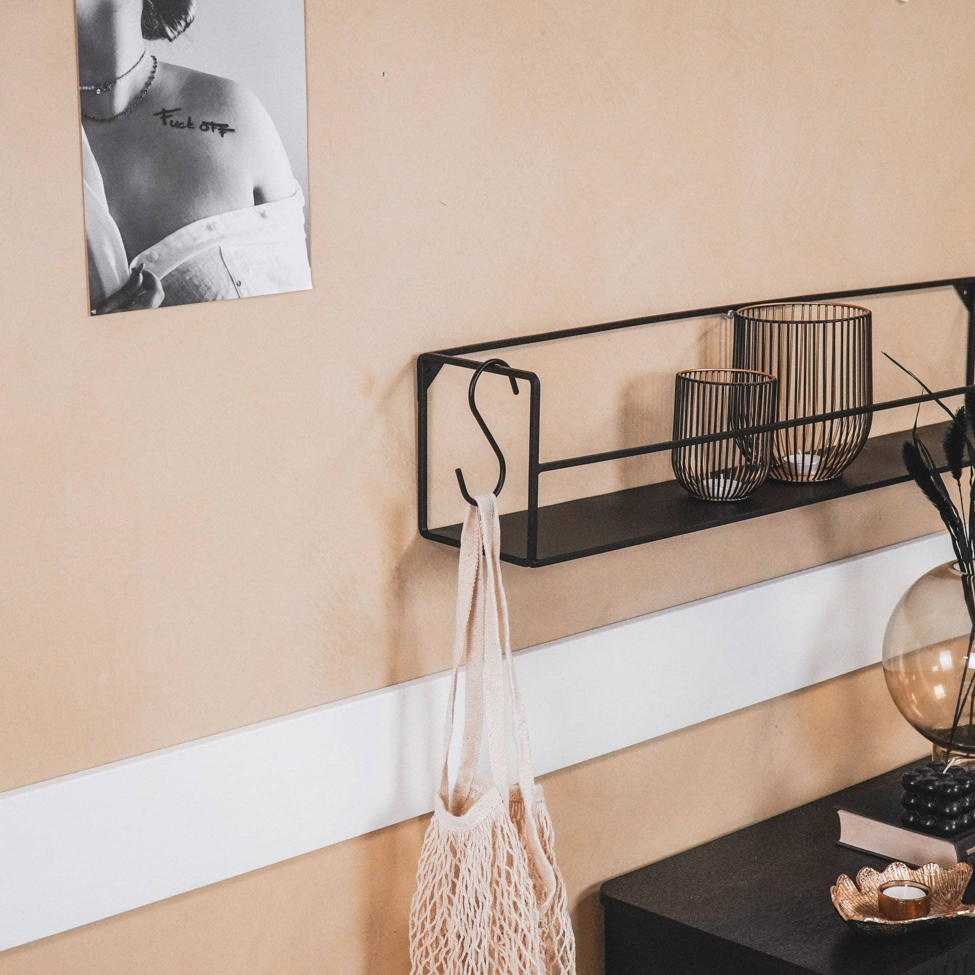 Housevitamin bv - Wholesale Wall Hook - S-Hooks - Metal - Black - Set van 6 - 11x6x1cm2