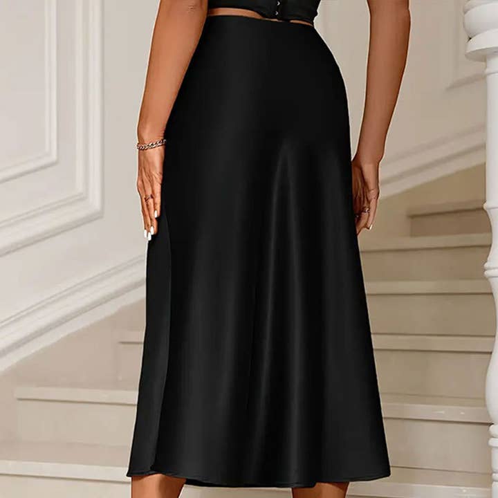 Lily Clothing - Wholesale Skirt - Women's - A Wear a satin skirt6