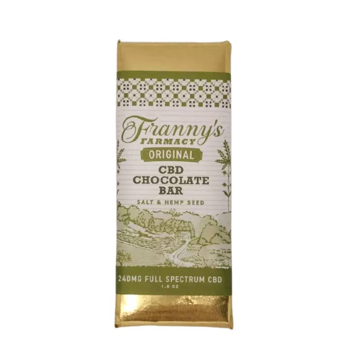 Franny's Farmacy - Wholesale Chocolate Bar - Sea Salt & Hemp Seed CBD Chocolate Bar (240mg)