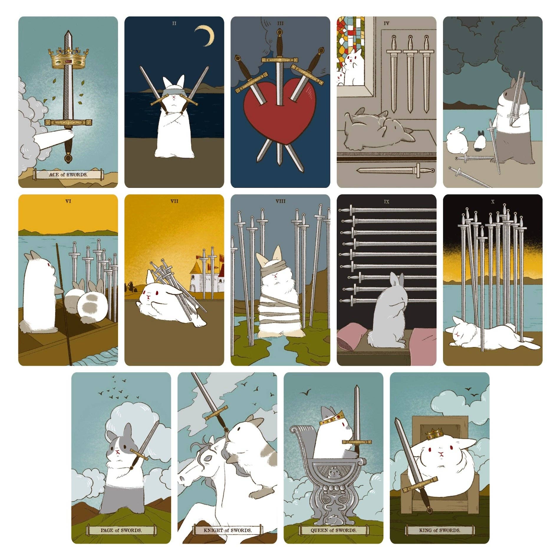 Vermilion Collection - Wholesale Tarot Cards - World of Bunnies Tarot12