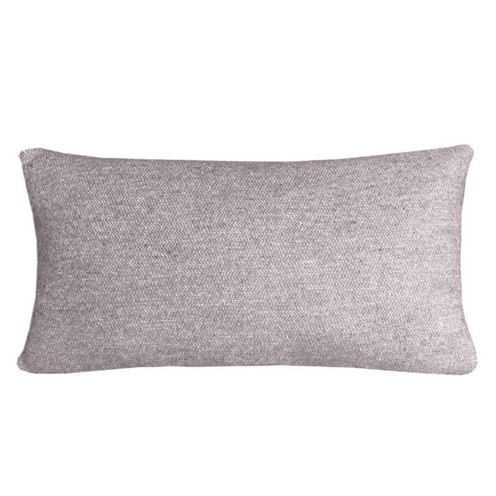 Magic violet double faced recycled wool rectangle cushion for wholesale by Malagoon