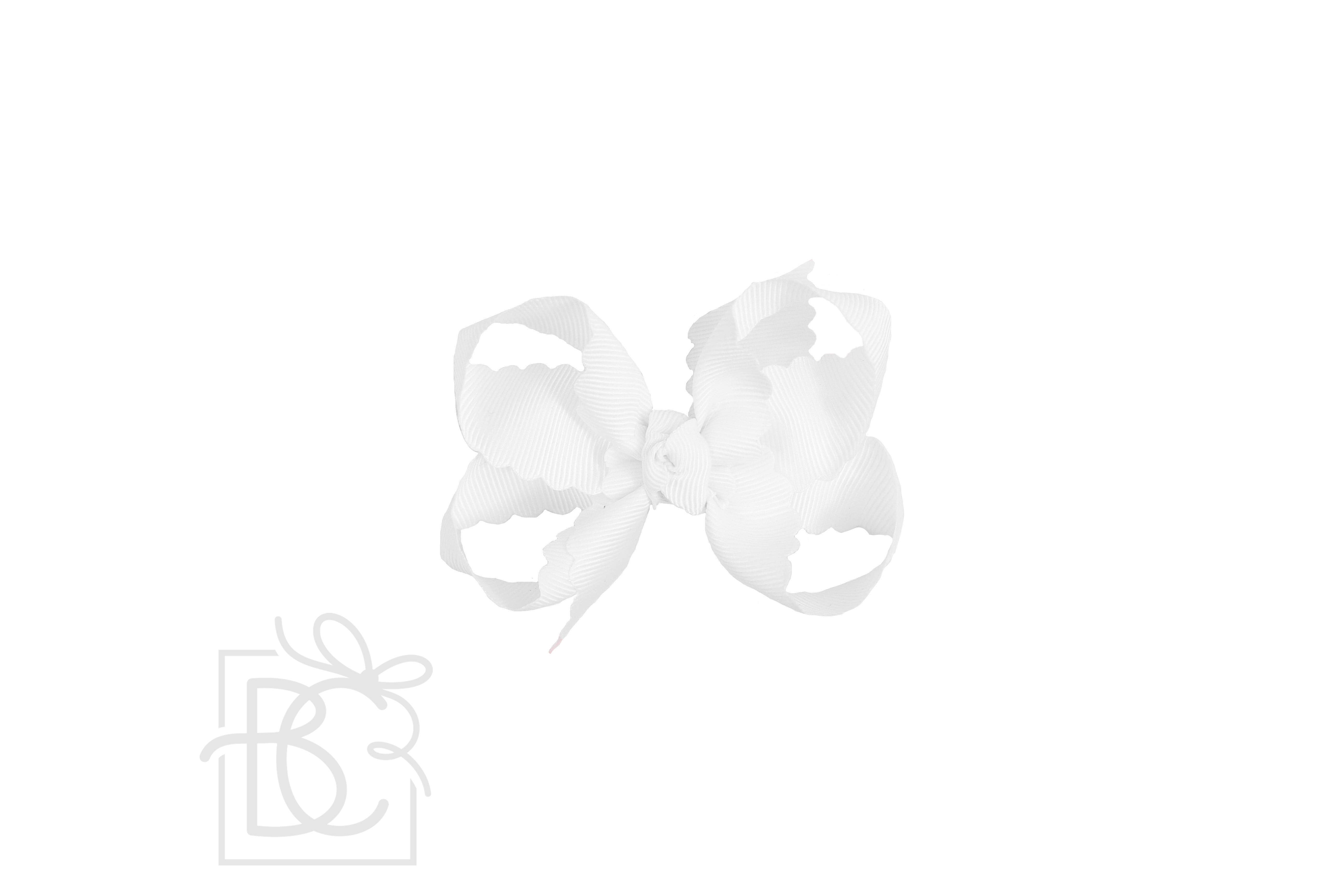 Beyond Creations, LLC – wholesale Hair bow – Kids – SCALLOPED EDGE BOW80