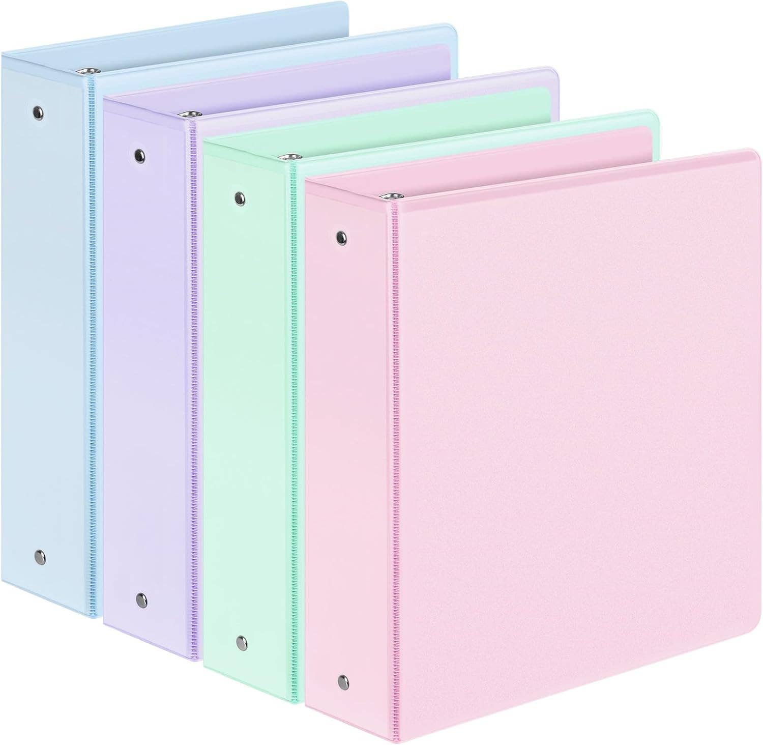 UTN LLC - Wholesale Binder - 3-Ring Binders – 4 Pack, 2", Clear View, Letter Size