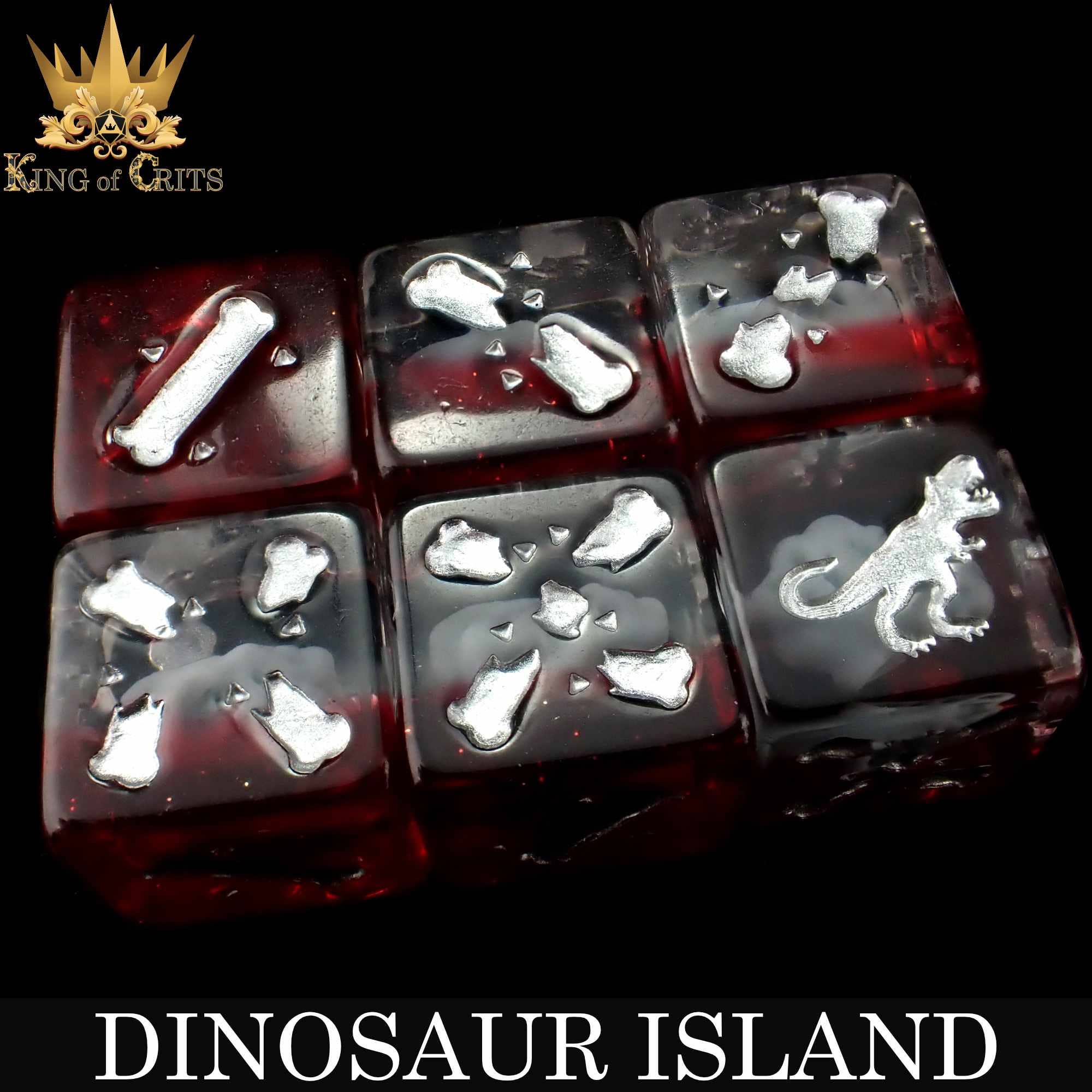 DNDDICE.COM - Wholesale Dice - Dinosaur Island - 11 Dice Set1