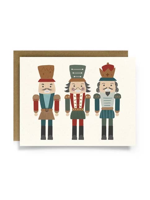 Set mit 8 illustrierten Weihnachtskarten mit Nussknacker-Motiv für den Großhandel von StephKay Designs