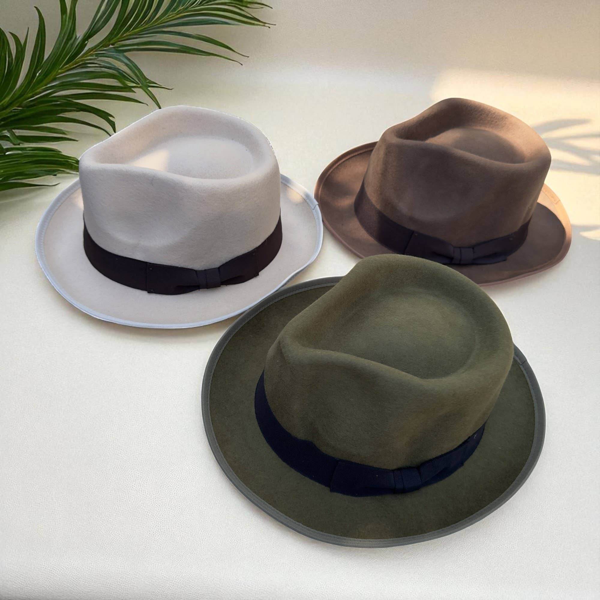 One and Only Accessories - Wholesale Fedora - Women's - Classic Wool Fedora with Ribbon Detail6