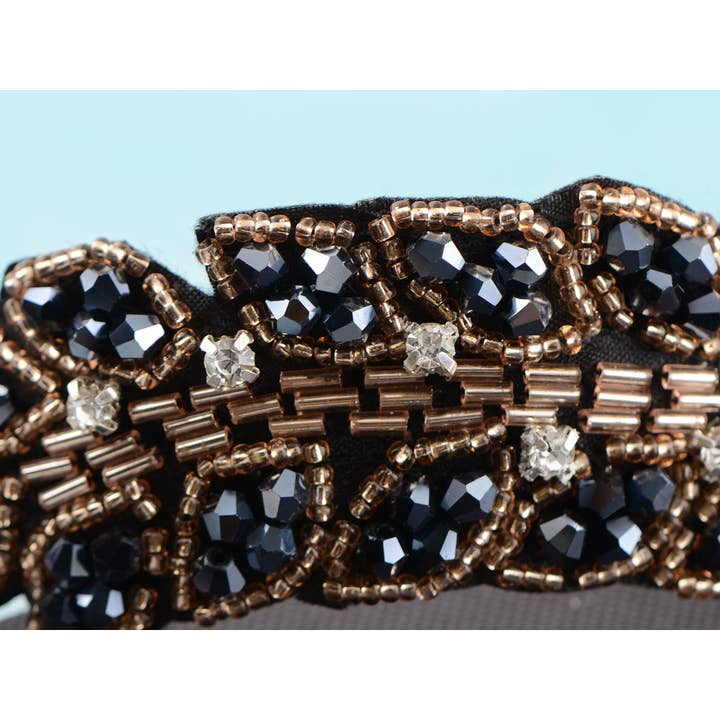 AK Brand - Wholesale Fashion Headband - Women's - Beaded Headband Gun Flapper Hairband Grey6