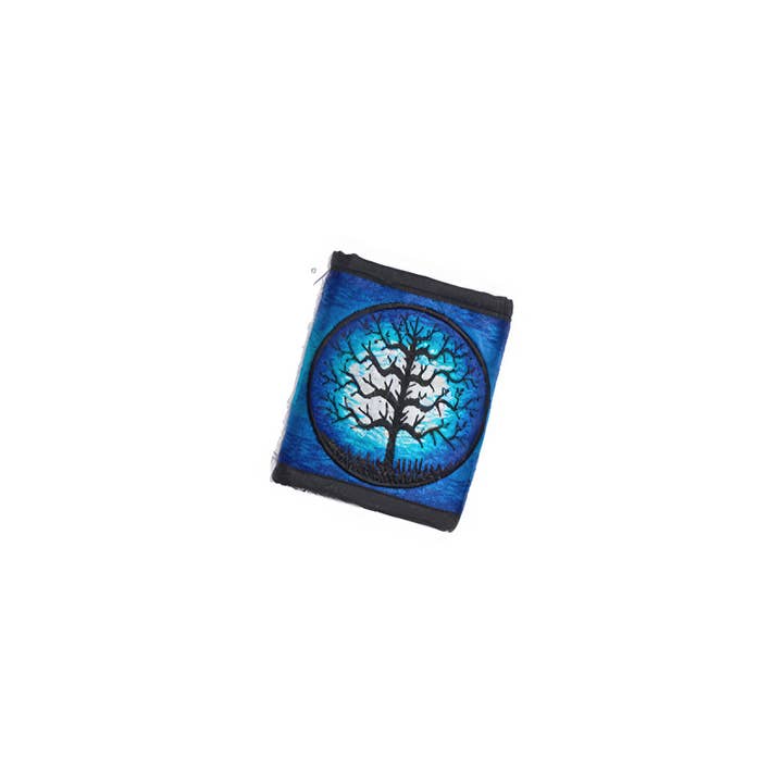 Hand Embroidered Bifold Wallet for wholesale by Gypsy Rose