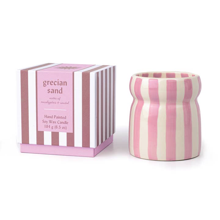 Paddywax Cabana Lavender Ceramic Candle - Grecian Sand for wholesale by Designworks Collective